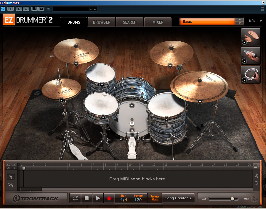 vintage EZDrummer 2