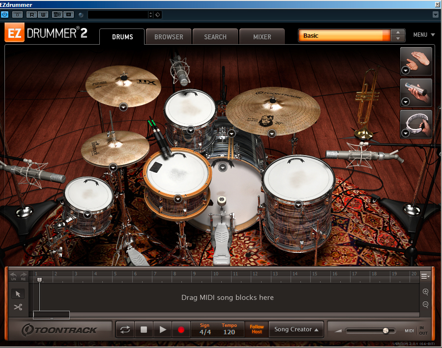  indie folk 4mic EZDrummer 2