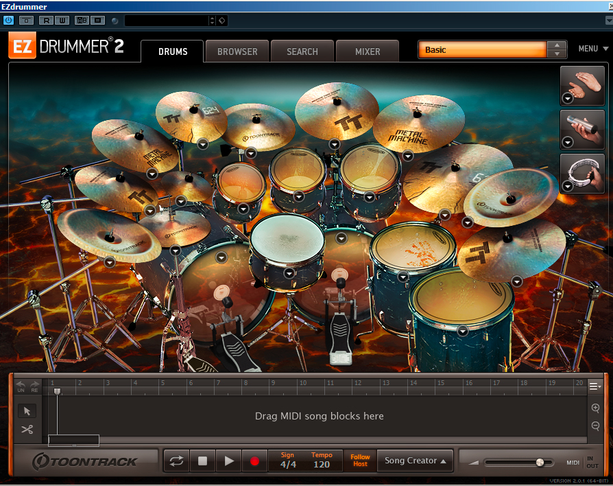 Metal mashine EZDrummer 2