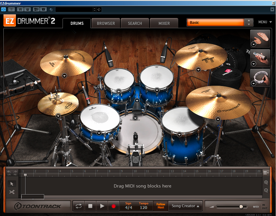 pop rock EZDrummer 2